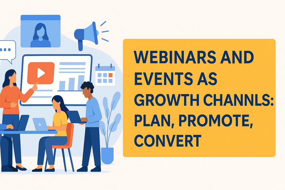 WEBINARS AND EVENTS AS GROWTH CHANNELS: PLAN, PROMOTE, CONVERT